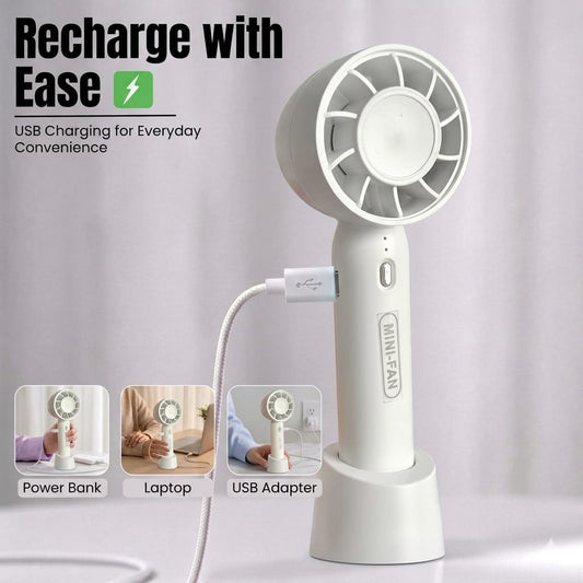 Mini-Fan Handheld Fan — Sleek, Silent & Powerfully Cool