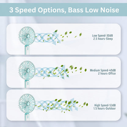 BreezeMate Handheld Fan — Stay Cool Anywhere, Anytime