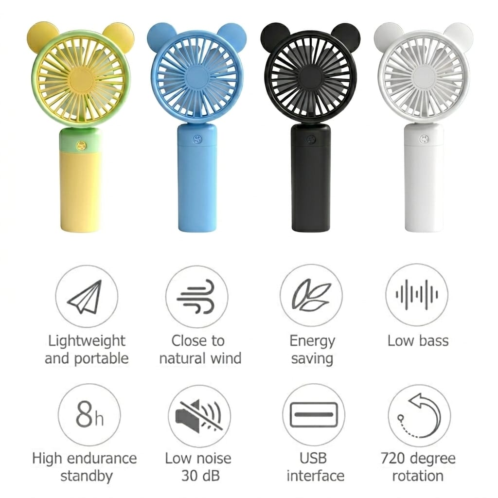 BreezyBear Mini Fan - Evokron